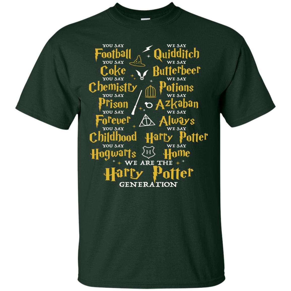 We Are The Harry Potter Generation Movie Fan T-shirt Forest S