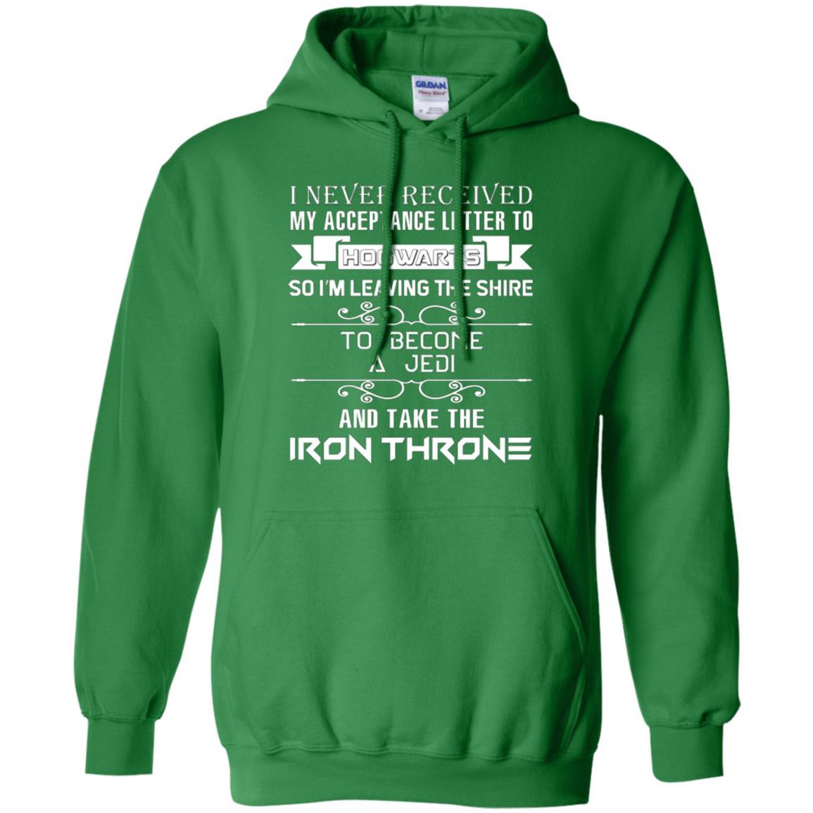 I Never Received My Acceptance Letter To Hogwarts Harry Potter Fan T-shirt Irish Green S