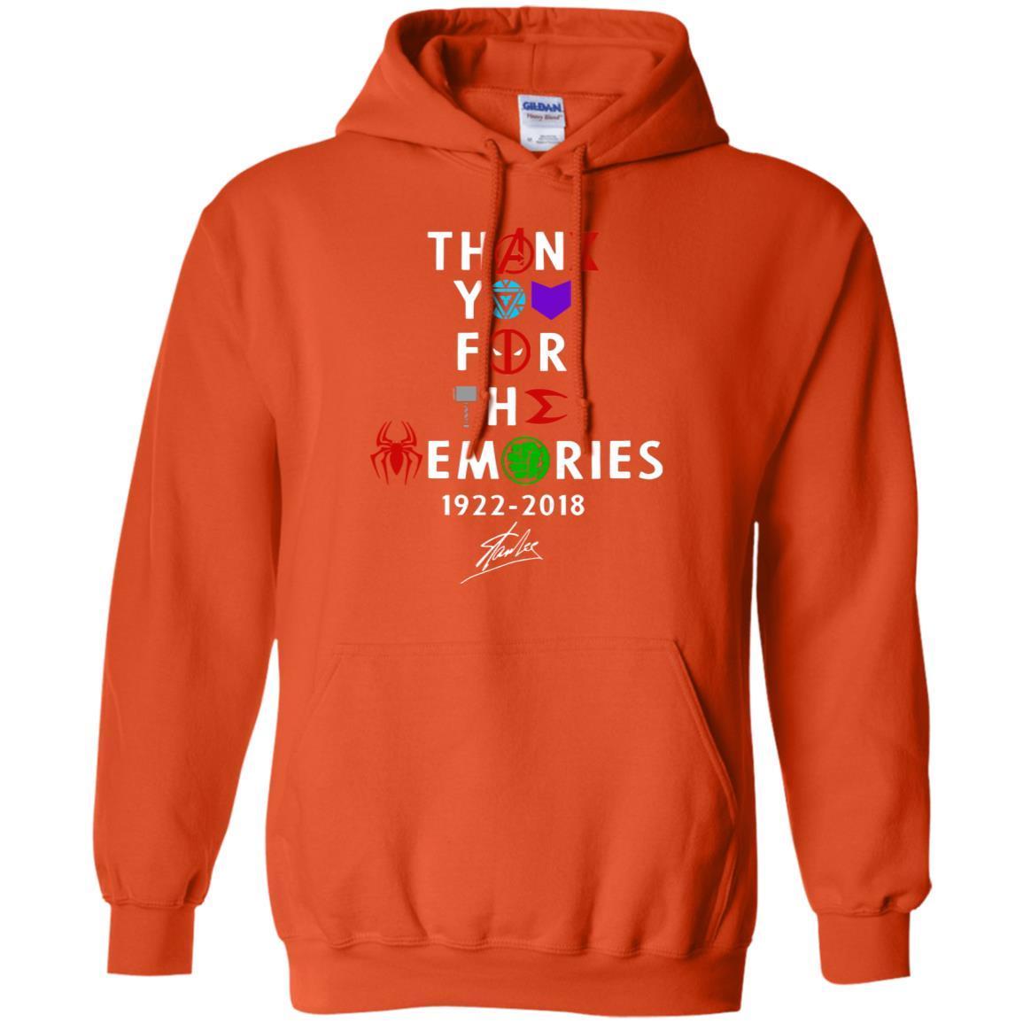 Thank You For The Memories Stan Lee Movie Hero Fan Shirt