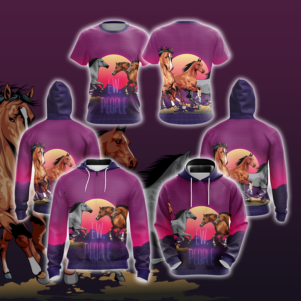 Horse Ew People Unisex 3D T-shirt