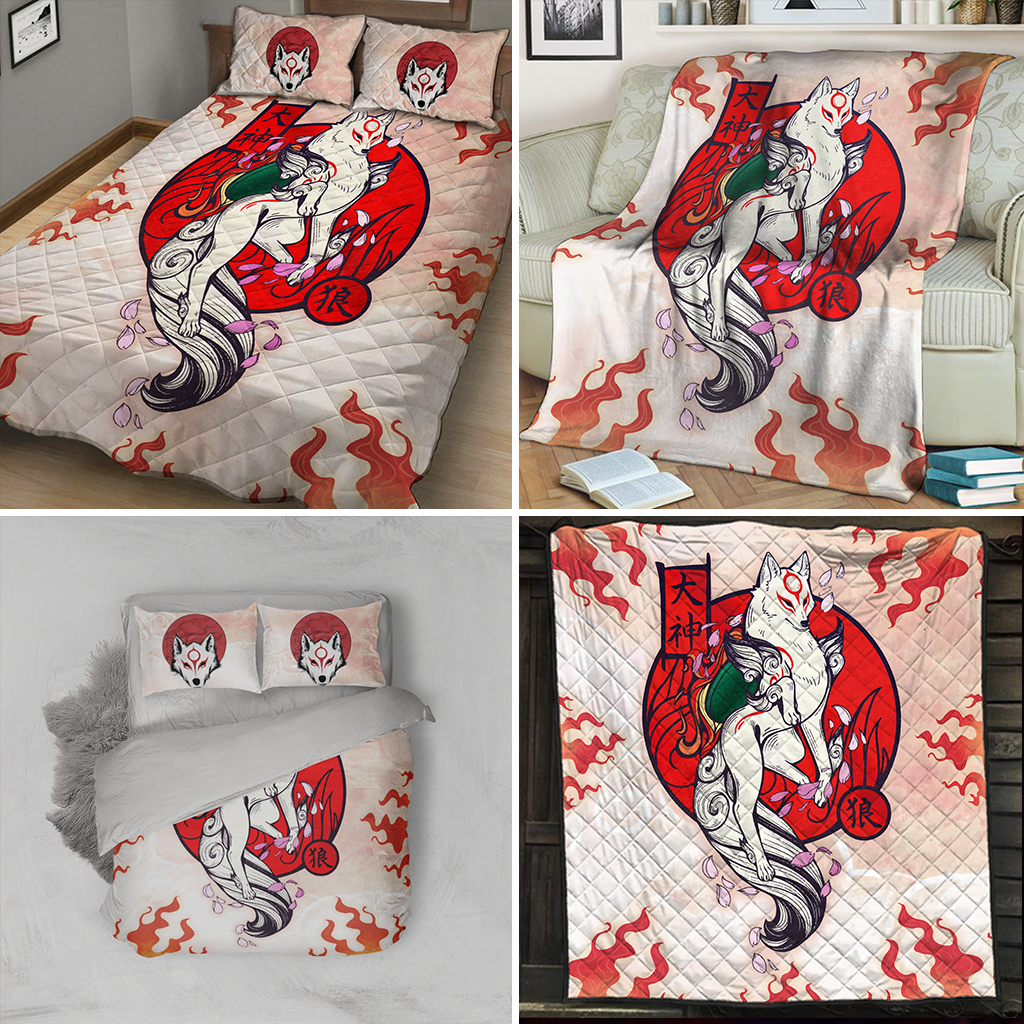 Okami Fox 3D Quilt Set