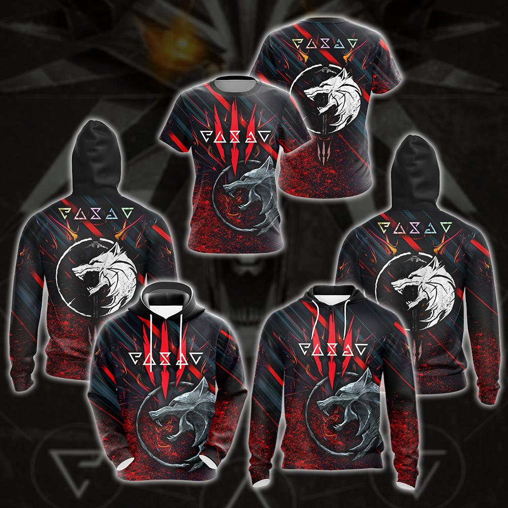 The Witcher All Over Print T-shirt Tank Top Zip Hoodie Pullover Hoodie Hawaiian Shirt
