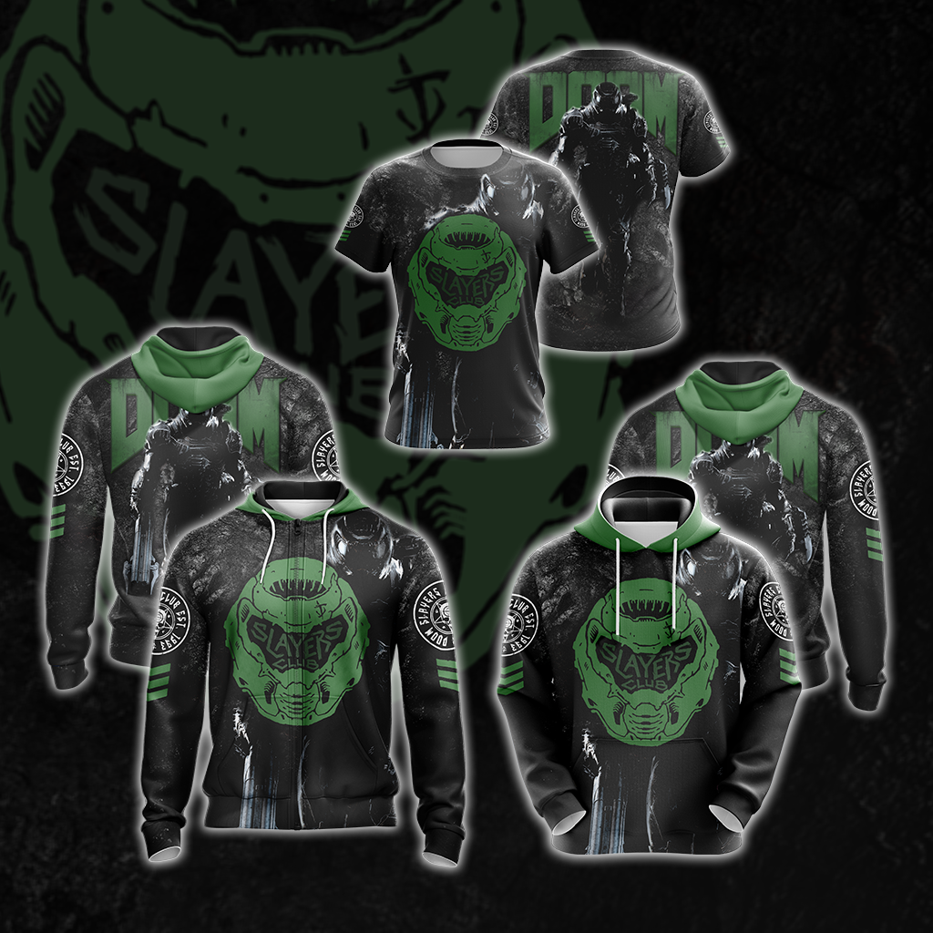 Doom - Slayers Club Unisex 3D T-shirt