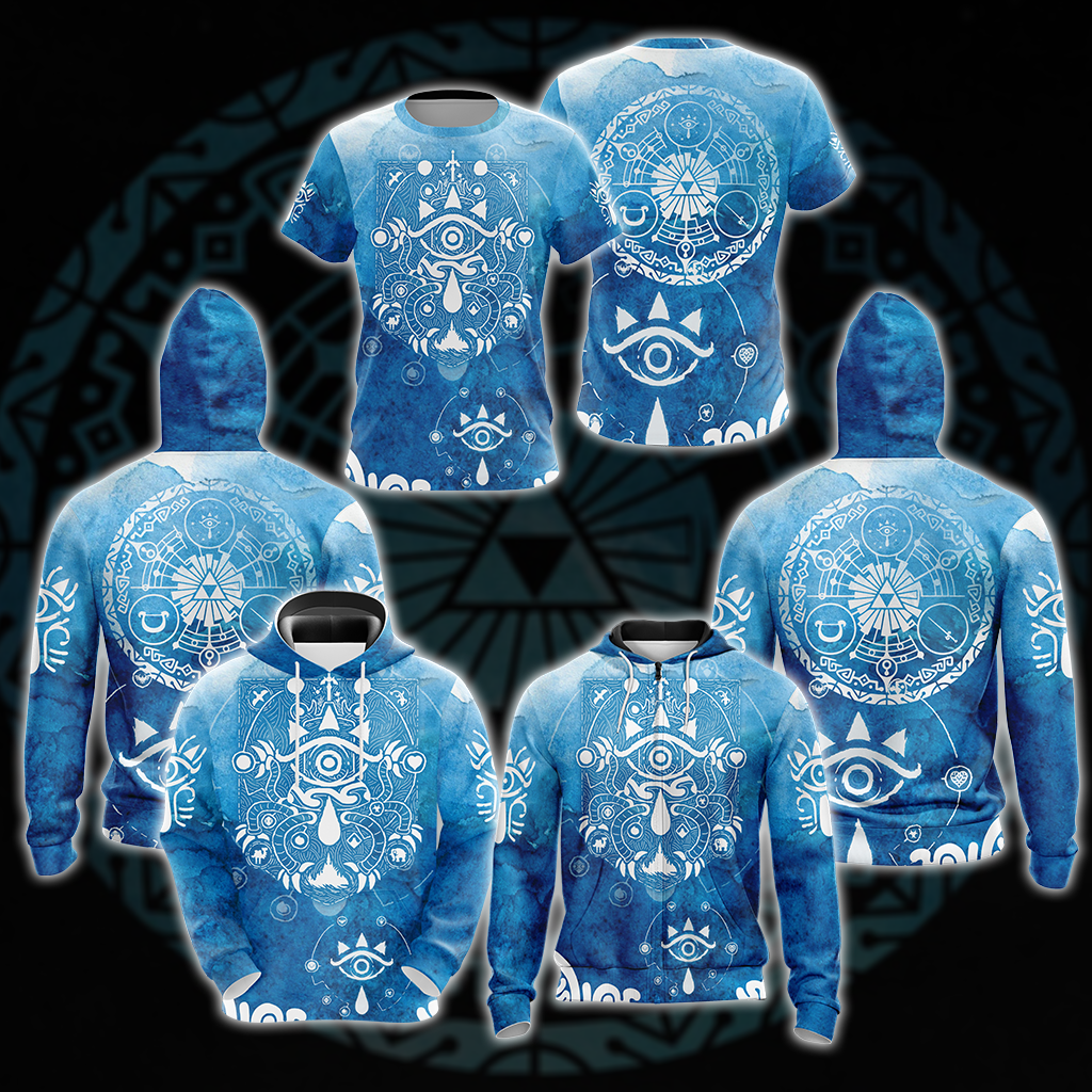 The Legend of Zelda All Over Print T-shirt Tank Top Zip Hoodie Pullover Hoodie