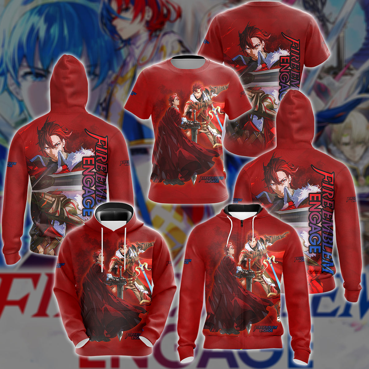 Fire Emblem: Engage Video Game 3D All Over Printed T-shirt Tank Top Zip Hoodie Pullover Hoodie Hawaiian Shirt Beach Shorts Jogger