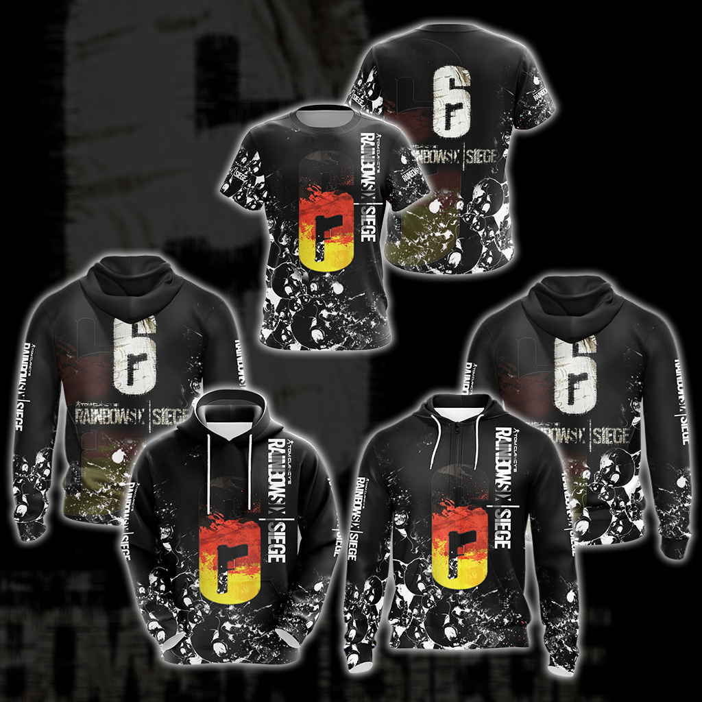 Tom Clancy's Rainbow Six All Over Print T-shirt Tank Top Zip Hoodie Pullover Hoodie Hawaiian Shirt