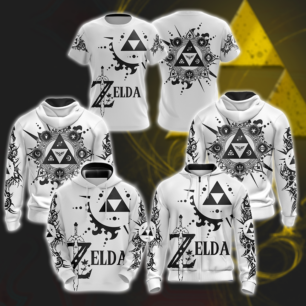 The Legend Of Zelda T-shirt Zip Hoodie Pullover Hoodie