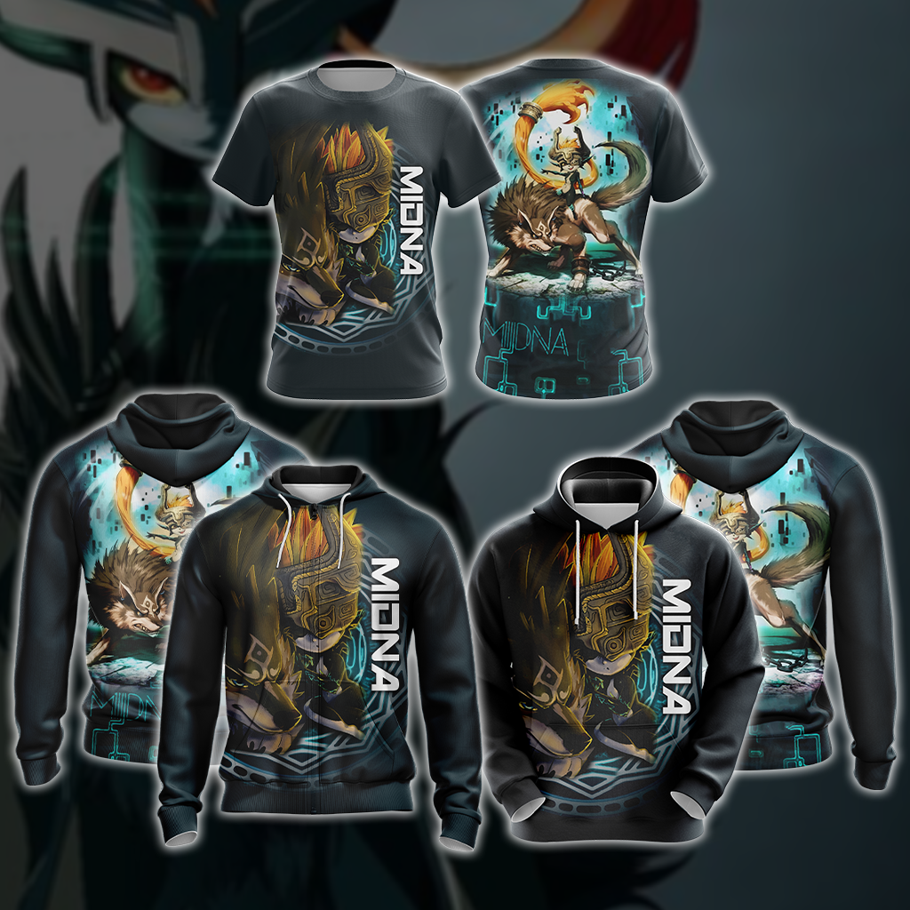 The Legend Of Zelda Midna And Link Wolf Unisex 3D T-shirt
