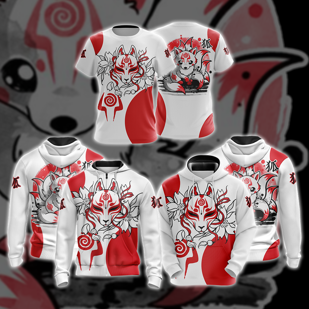 Ninetail Fox Spirit Unisex 3D T-shirt