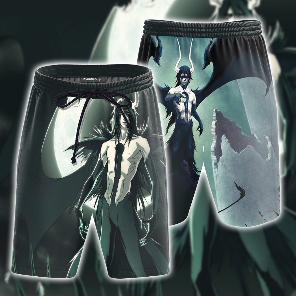 Bleach Ulquiorra Cifer 3D Beach Shorts S