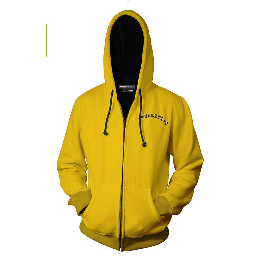 Quidditch Champion Hufflepuff Team Harry Potter Zip Up Hoodie