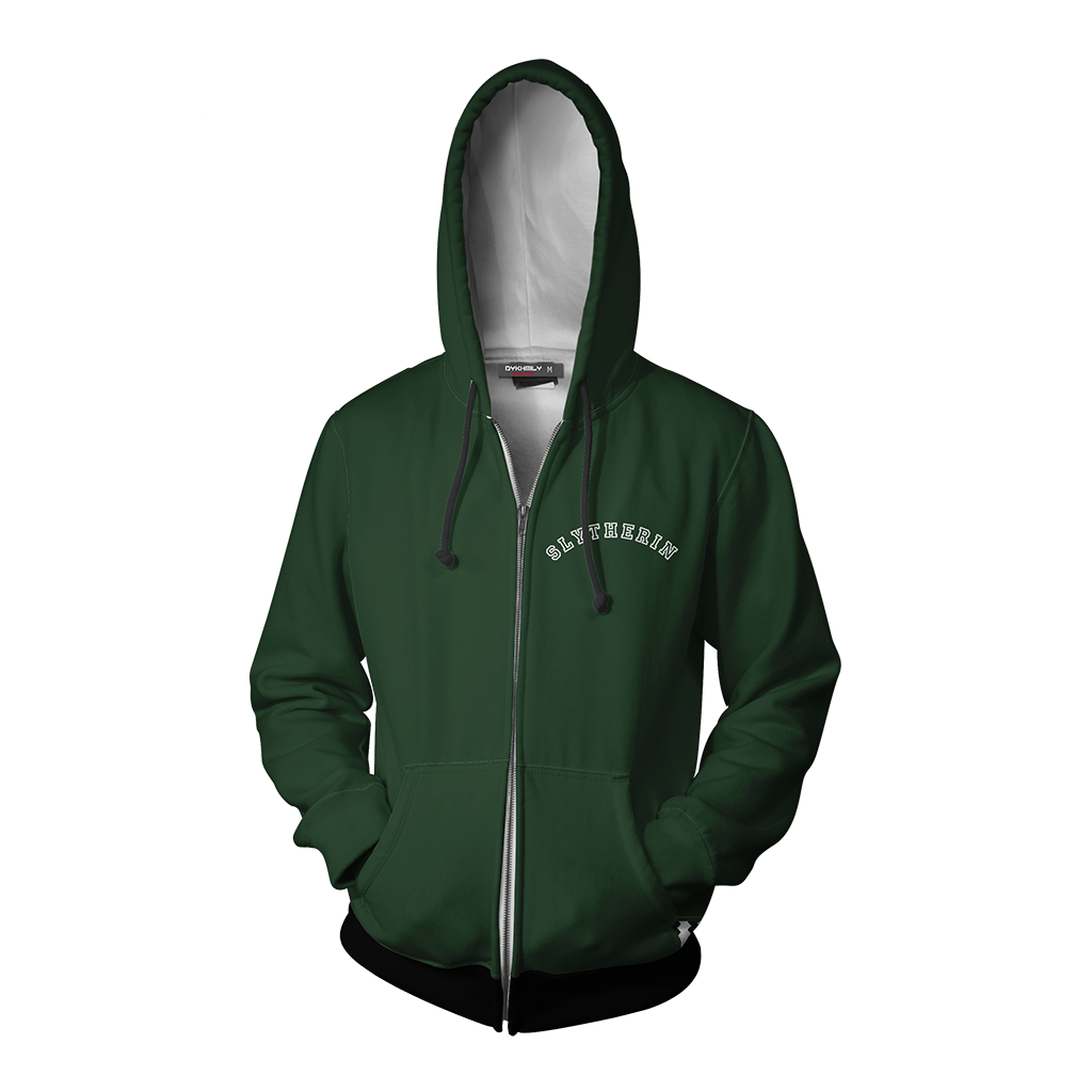 Quidditch Champion Slytherin Team Harry Potter Zip Up Hoodie