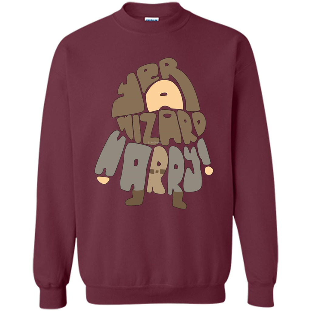 Movies T-shirt Yer A Wizard Harry Maroon S