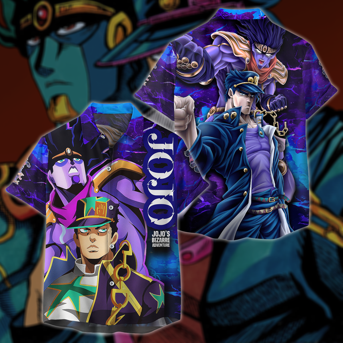 JoJo's Bizarre Adventure 3D All Over Print T-shirt Tank Top Zip Hoodie Pullover Hoodie Hawaiian Shirt Beach Shorts Jogger Hawaiian Shirt S