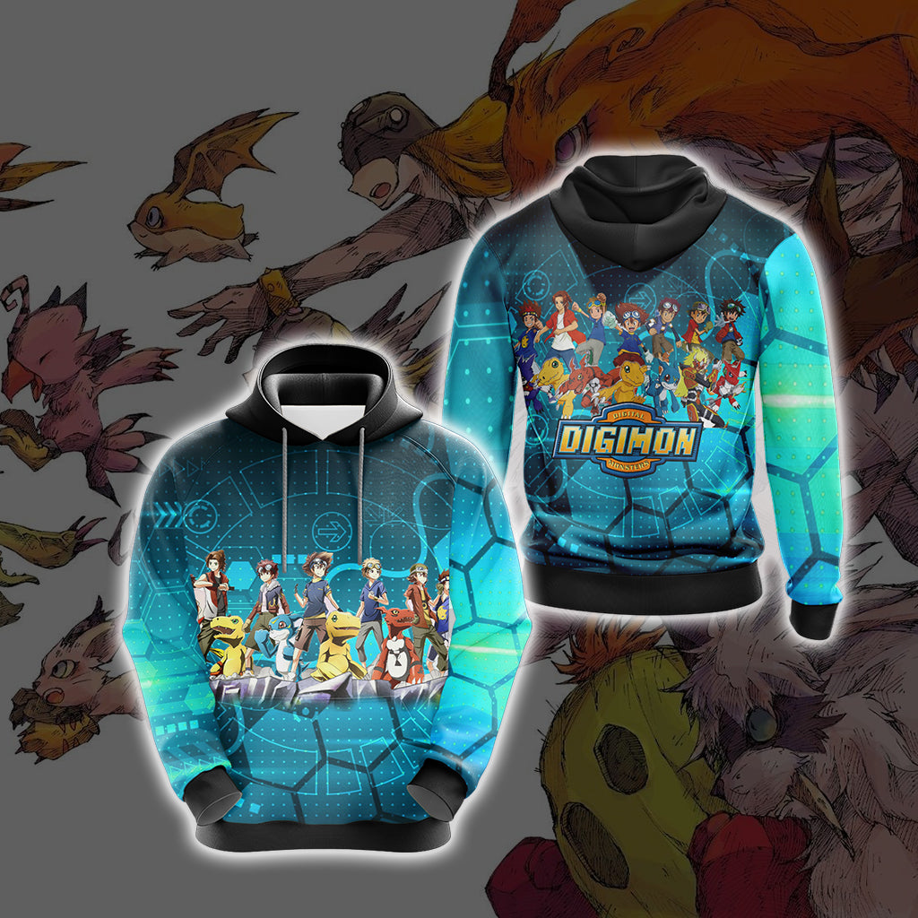 Digimon New Collection Unisex 3D T-shirt Hoodie S