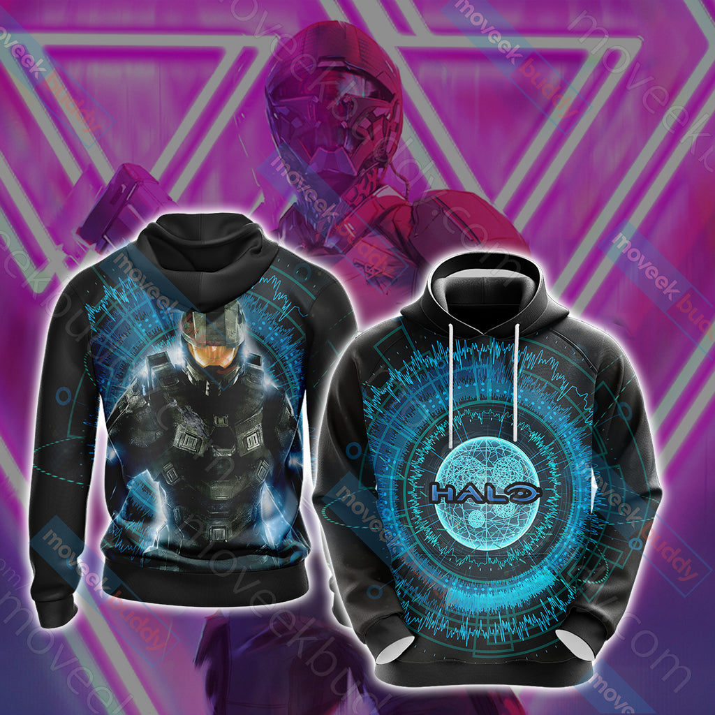 Halo - Futuristic Unisex 3D T-shirt Hoodie S