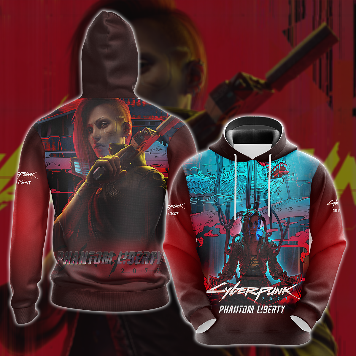 Cyberpunk 2077 2.0 Video Game All Over Printed T-shirt Tank Top Zip Hoodie Pullover Hoodie Hawaiian Shirt Beach Shorts Joggers Hoodie S