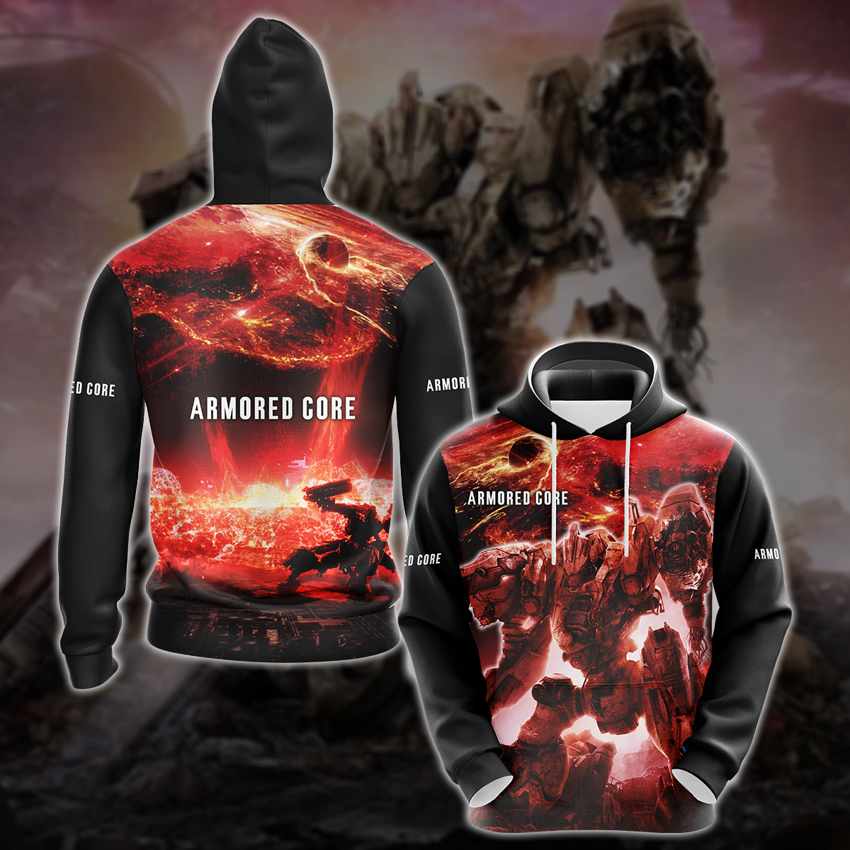 Armored Core Video Game All-Over T-shirt Hoodie Tank Top Hawaiian Shirt Beach Shorts Joggers Hoodie S