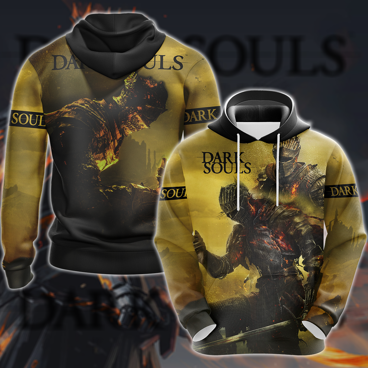 Dark Souls Video Game 3D All Over Print T-shirt Tank Top Zip Hoodie Pullover Hoodie Hawaiian Shirt Beach Shorts Jogger Hoodie S