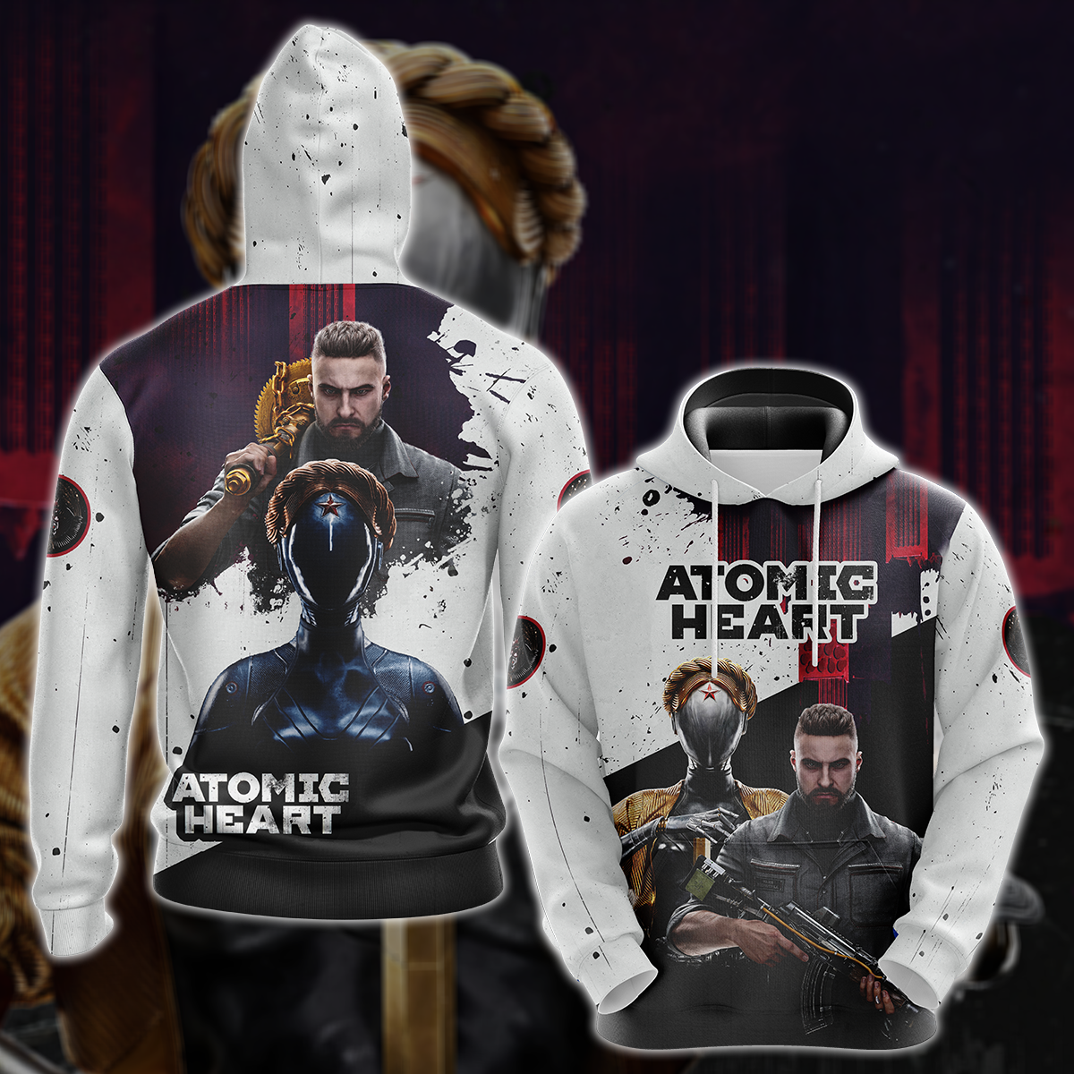 Atomic Heart Video Game 3D All Over Printed T-shirt Tank Top Zip Hoodie Pullover Hoodie Hawaiian Shirt Beach Shorts Jogger Hoodie S