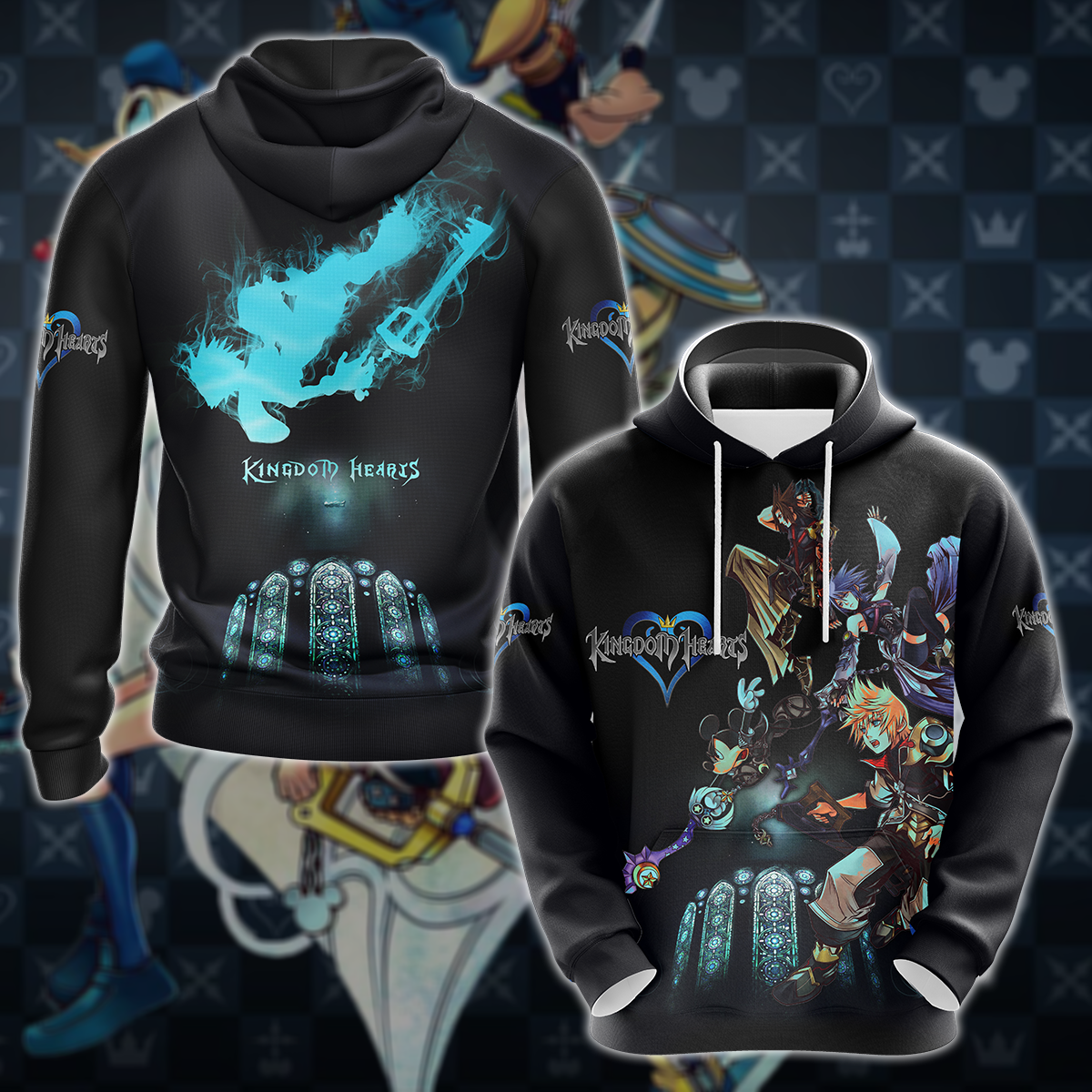 Kingdom Hearts Video Game 3D All Over Print T-shirt Tank Top Zip Hoodie Pullover Hoodie Hawaiian Shirt Beach Shorts Jogger Hoodie S