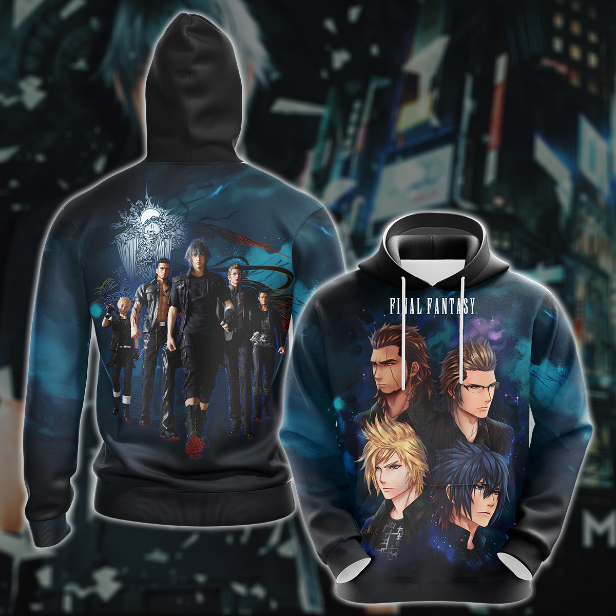 Final Fantasy XV Video Game 3D All Over Printed T-shirt Tank Top Zip Hoodie Pullover Hoodie Hawaiian Shirt Beach Shorts Jogger Hoodie S