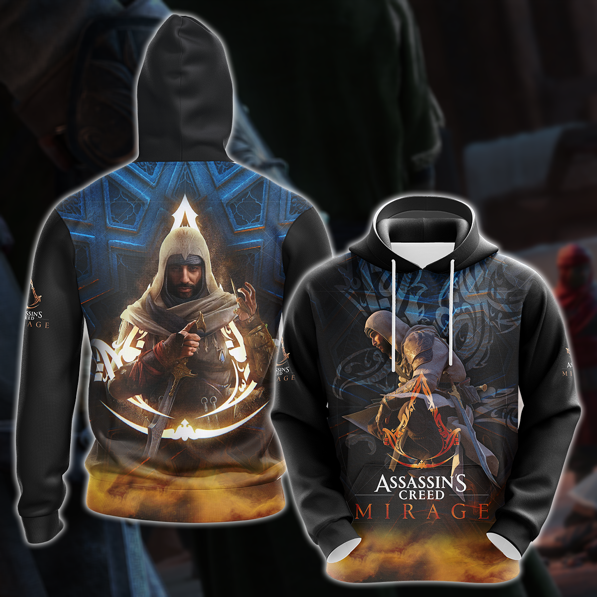 Assassin's Creed Mirage Video Game All Over Printed T-shirt Tank Top Zip Hoodie Pullover Hoodie Hawaiian Shirt Beach Shorts Joggers Hoodie S