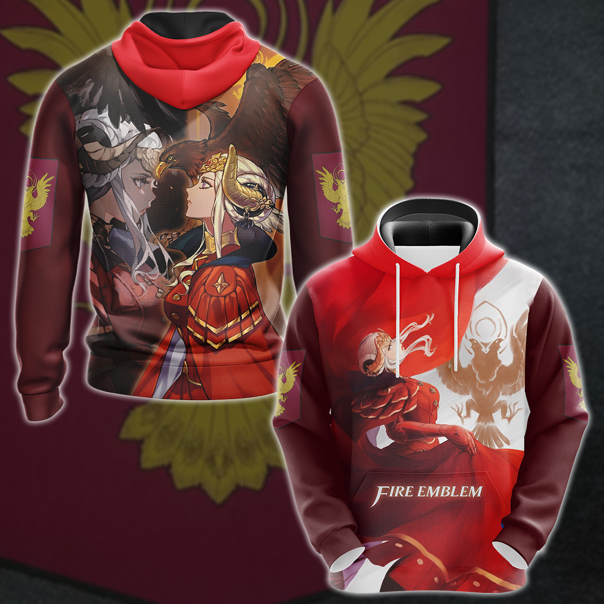 Fire Emblem Edelgard Video Game 3D All Over Printed T-shirt Tank Top Zip Hoodie Pullover Hoodie Hawaiian Shirt Beach Shorts Jogger Hoodie S