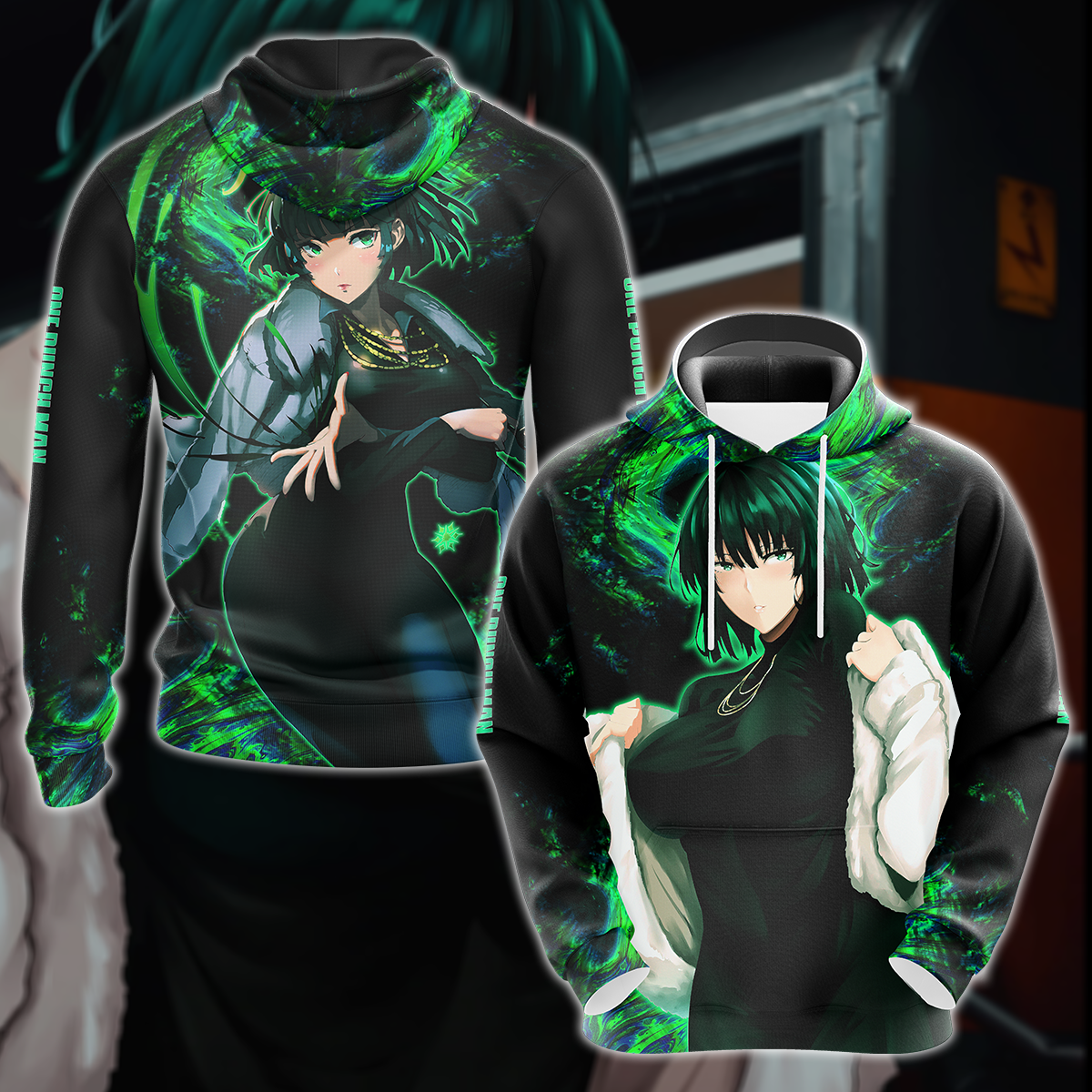 One Punch Man Fubuki 3D All Over Print T-shirt Tank Top Zip Hoodie Pullover Hoodie Hawaiian Shirt Beach Shorts Jogger Hoodie S