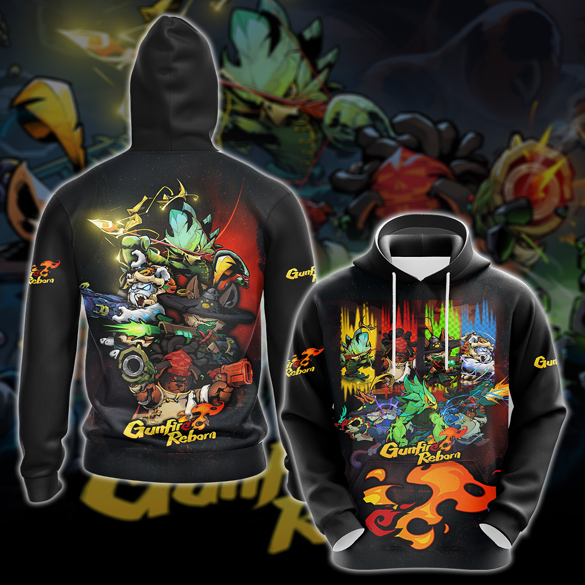 Gunfire Reborn Video Game 3D All Over Printed T-shirt Tank Top Zip Hoodie Pullover Hoodie Hawaiian Shirt Beach Shorts Jogger Hoodie S