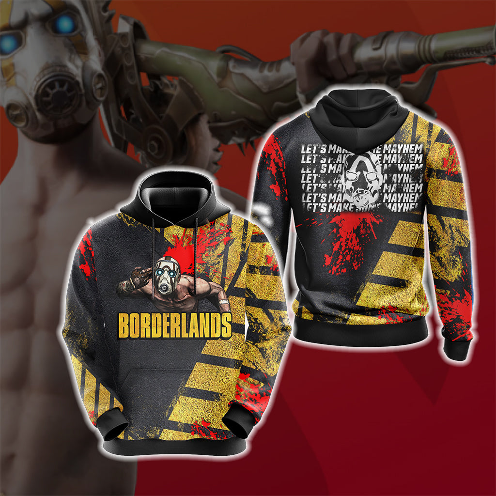 Borderlands - Let's Make Some May Hem Unisex 3D T-shirt Hoodie S