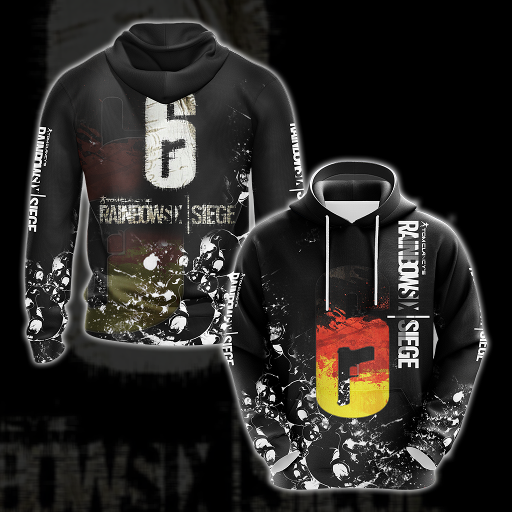Tom Clancy's Rainbow Six All Over Print T-shirt Tank Top Zip Hoodie Pullover Hoodie Hawaiian Shirt Hoodie S