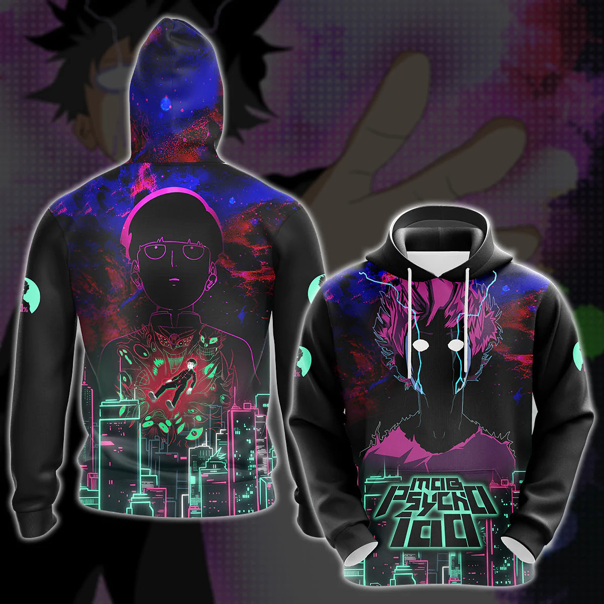 Mob Psycho 100 Anime Anime Manga 3D All Over Print T-shirt Tank Top Zip Hoodie Pullover Hoodie Hawaiian Shirt Beach Shorts Jogger Hoodie S