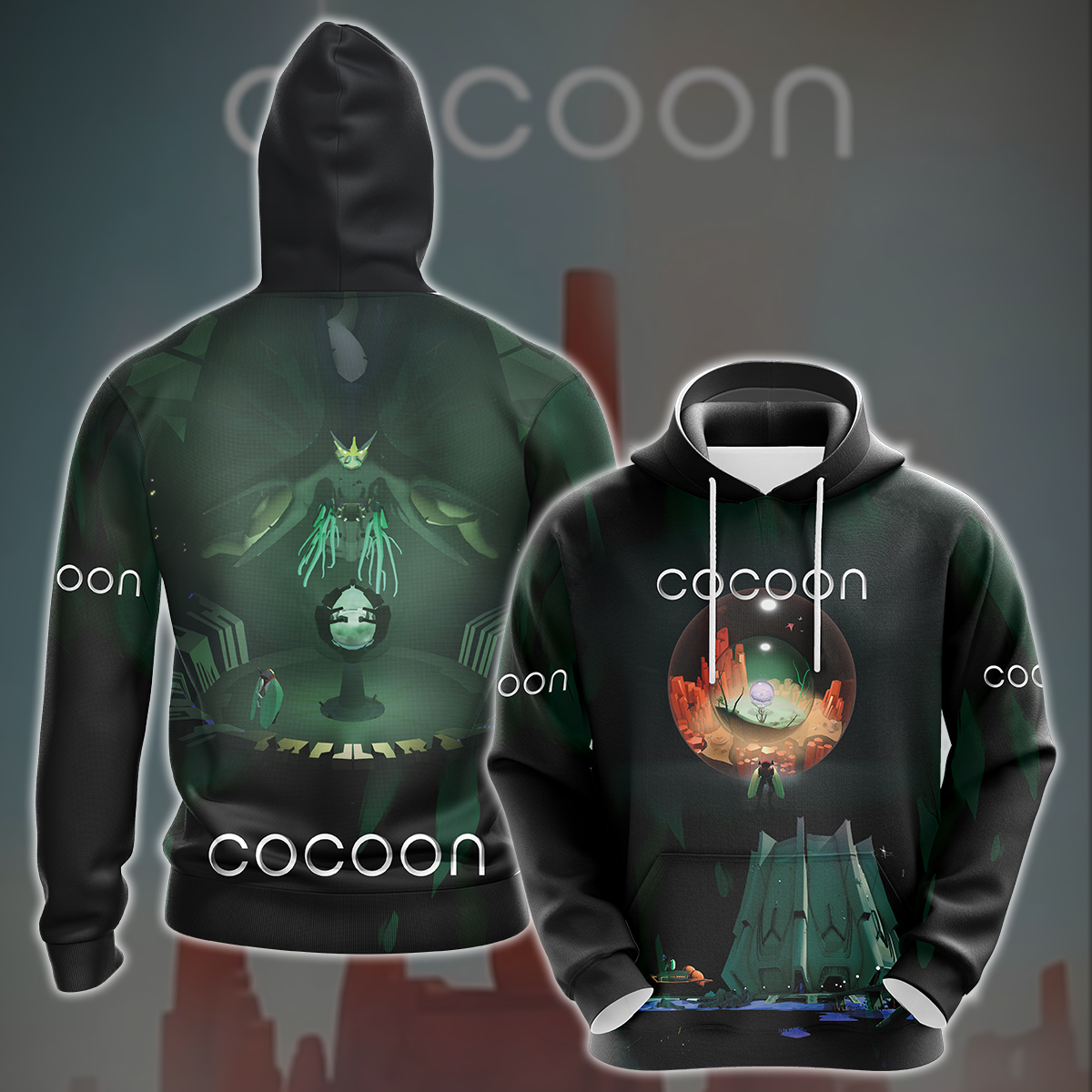 COCOON Video Game All Over Printed T-shirt Tank Top Zip Hoodie Pullover Hoodie Hawaiian Shirt Beach Shorts Joggers Hoodie S