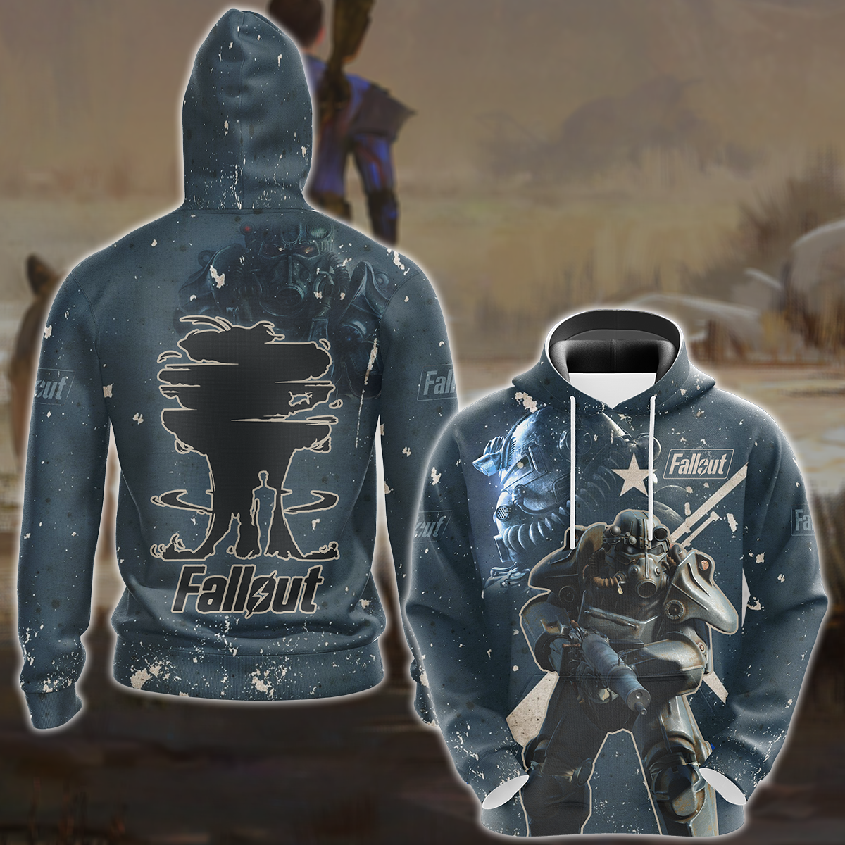 Fallout 4 Video Game 3D All Over Printed T-shirt Tank Top Zip Hoodie Pullover Hoodie Hawaiian Shirt Beach Shorts Jogger Hoodie S
