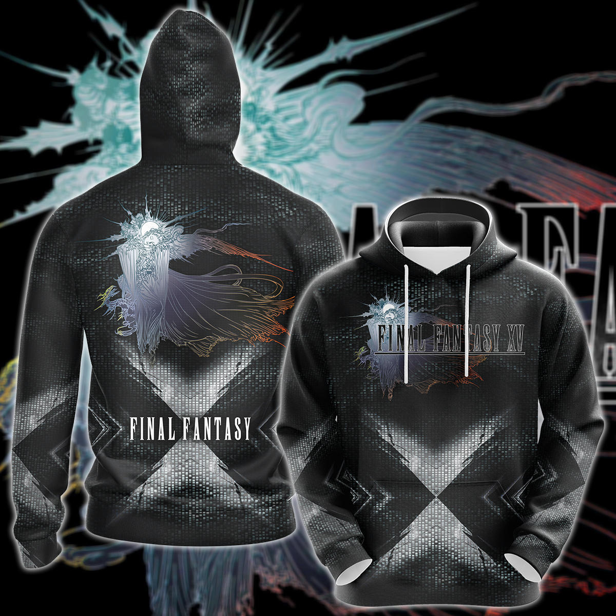 Final Fantasy XV Video Game 3D All Over Print T-shirt Tank Top Zip Hoodie Pullover Hoodie Hawaiian Shirt Beach Shorts Jogger Hoodie S