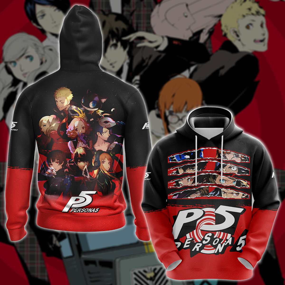 Persona V Video Game 3D All Over Printed T-shirt Tank Top Zip Hoodie Pullover Hoodie Hawaiian Shirt Beach Shorts Jogger Hoodie S