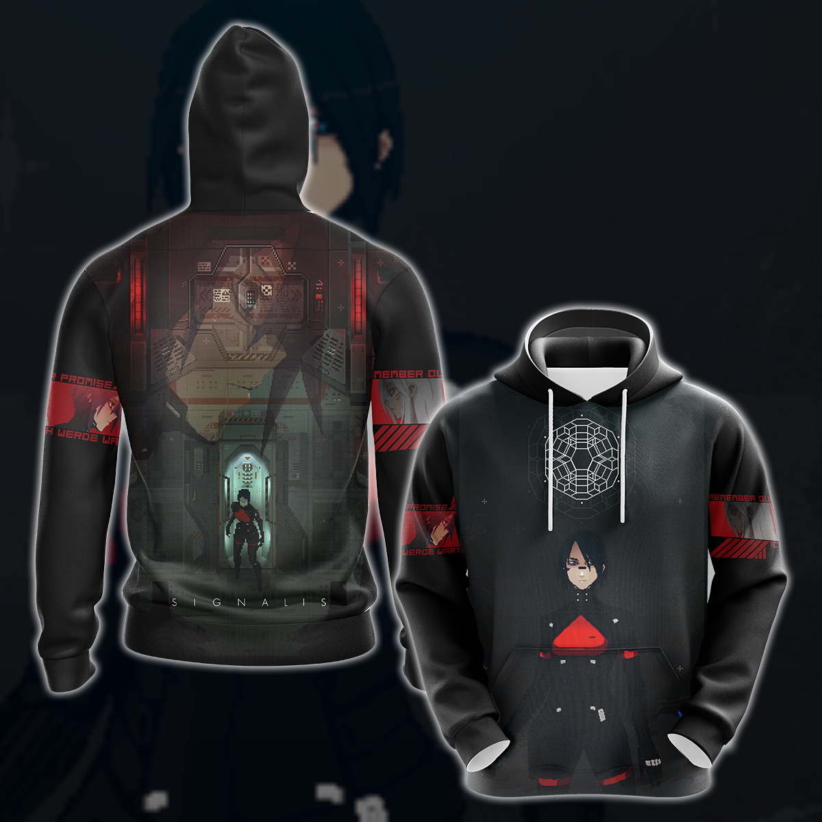 Signalis Video Game 3D All Over Printed T-shirt Tank Top Zip Hoodie Pullover Hoodie Hawaiian Shirt Beach Shorts Jogger Hoodie S