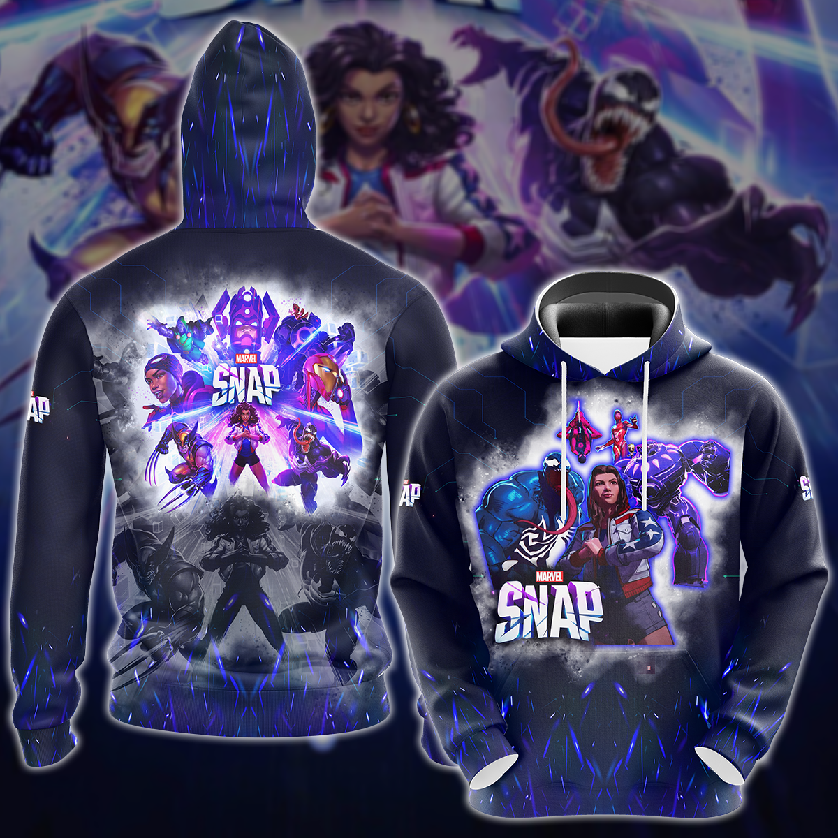 Marvel Snap Video Game 3D All Over Printed T-shirt Tank Top Zip Hoodie Pullover Hoodie Hawaiian Shirt Beach Shorts Jogger Hoodie S
