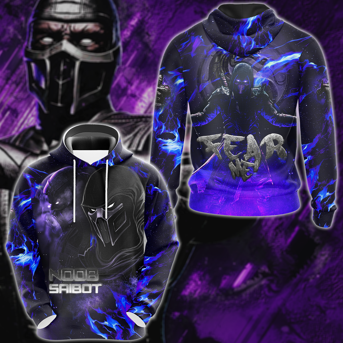 Mortal Kombat: Noob Saibot 3D All Over Print T-shirt Tank Top Zip Hoodie Pullover Hoodie Hawaiian Shirt Beach Shorts Jogger Hoodie S