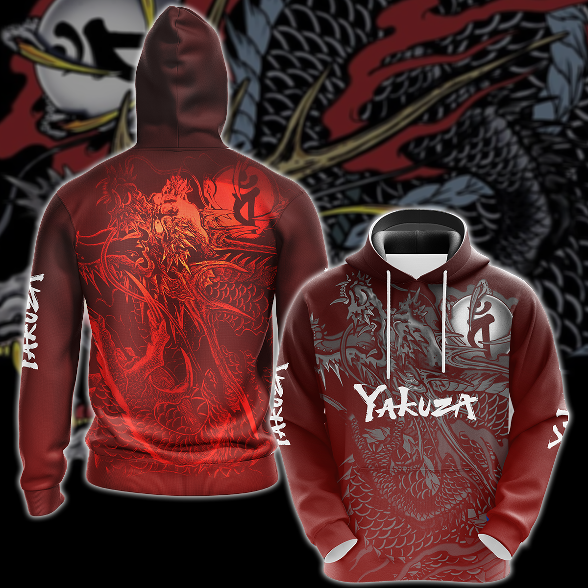 Yakuza Video Game 3D All Over Printed T-shirt Tank Top Zip Hoodie Pullover Hoodie Hawaiian Shirt Beach Shorts Jogger Hoodie S