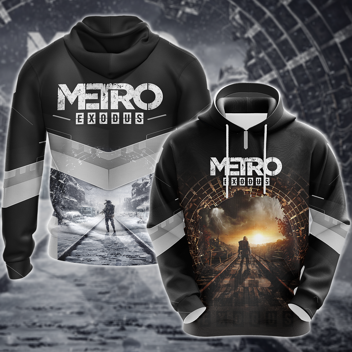 Metro Exodus Video Game 3D All Over Print T-shirt Tank Top Zip Hoodie Pullover Hoodie Hawaiian Shirt Beach Shorts Jogger Hoodie S