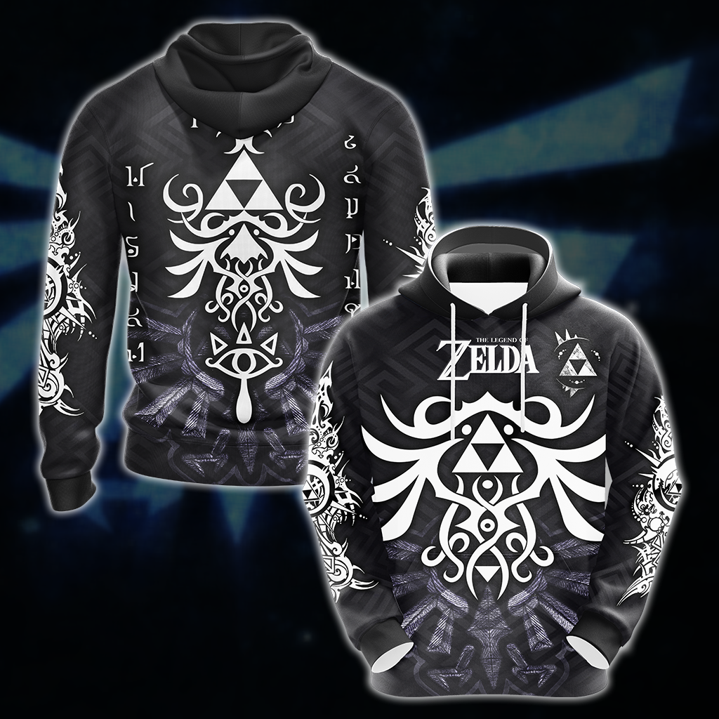 Legend of Zelda All Over Print T-shirt Tank Top Zip Hoodie Pullover Hoodie Hawaiian Shirt Hoodie S