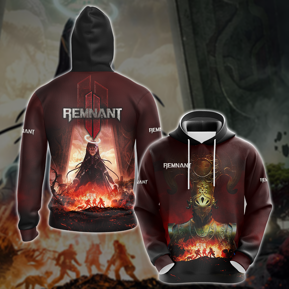 Remnant 2 Video Game All-Over T-shirt Hoodie Tank Top Hawaiian Shirt Beach Shorts Joggers Hoodie S