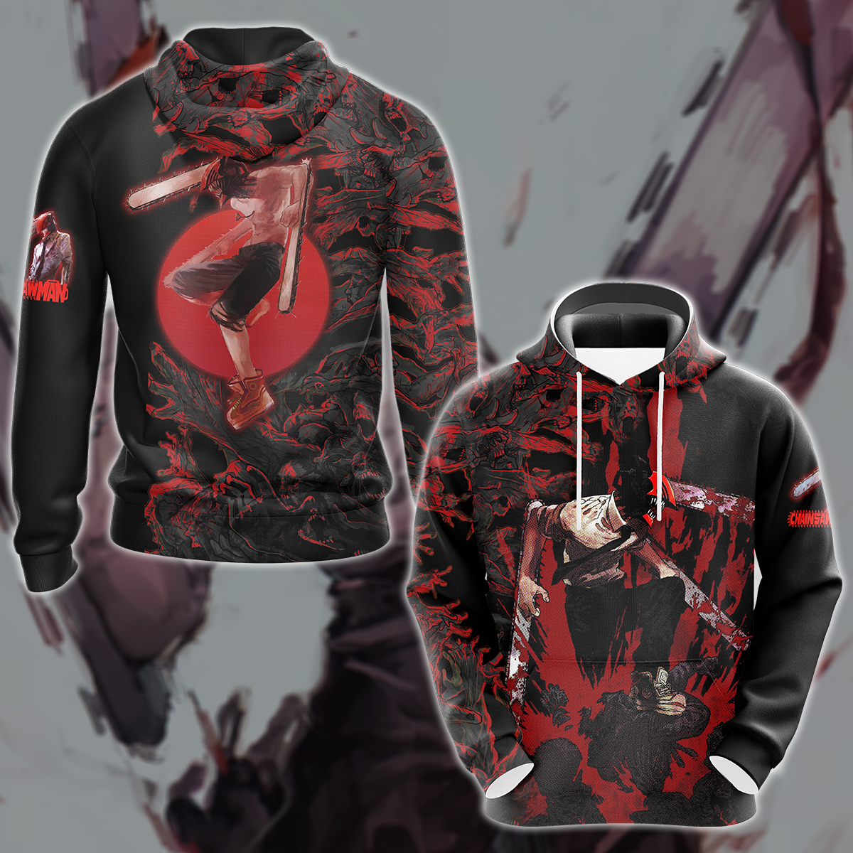 Chainsaw Man Anime Anime Manga 3D All Over Printed T-shirt Tank Top Zip Hoodie Pullover Hoodie Hawaiian Shirt Beach Shorts Jogger Hoodie S