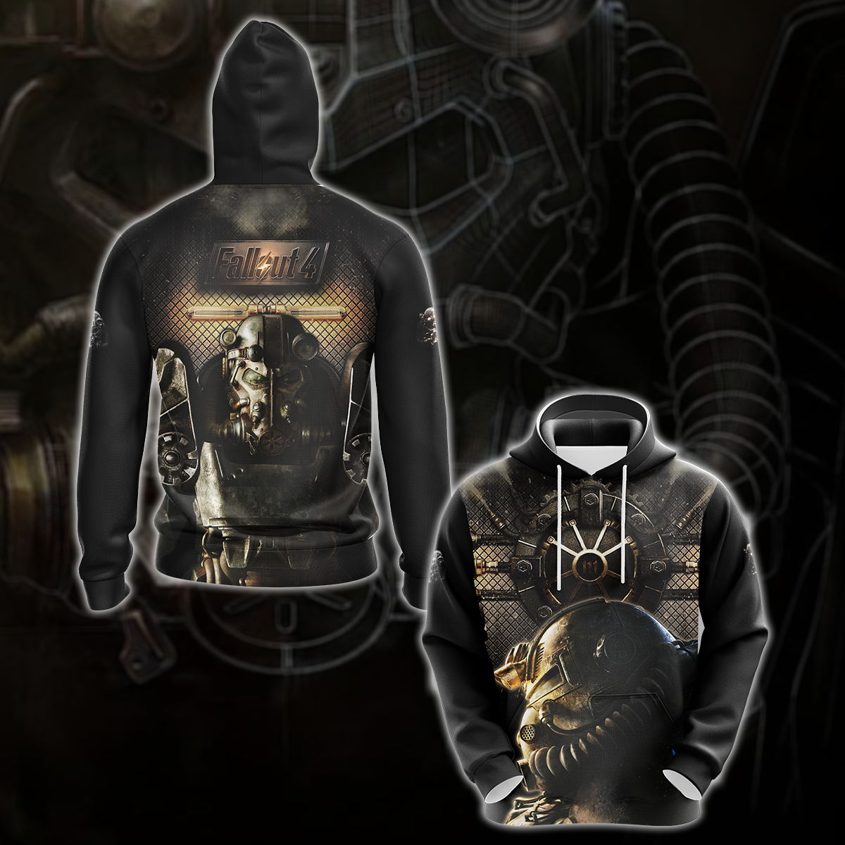 Fallout 4 Video Game 3D All Over Printed T-shirt Tank Top Zip Hoodie Pullover Hoodie Hawaiian Shirt Beach Shorts Jogger Hoodie S