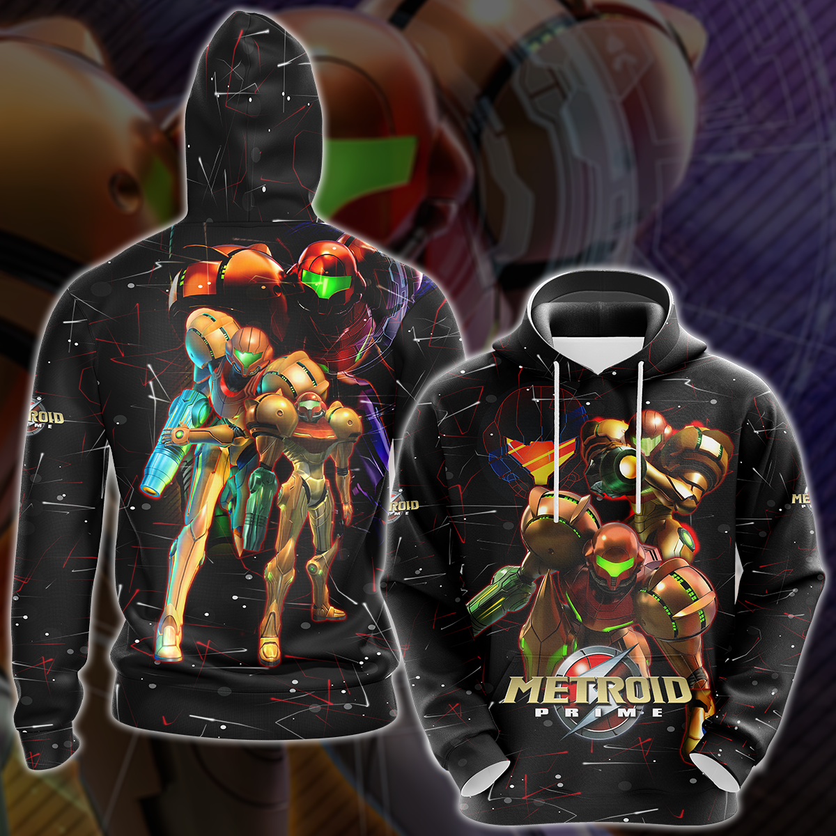 Metroid Prime Remastered Video Game 3D All Over Printed T-shirt Tank Top Zip Hoodie Pullover Hoodie Hawaiian Shirt Beach Shorts Jogger Hoodie S