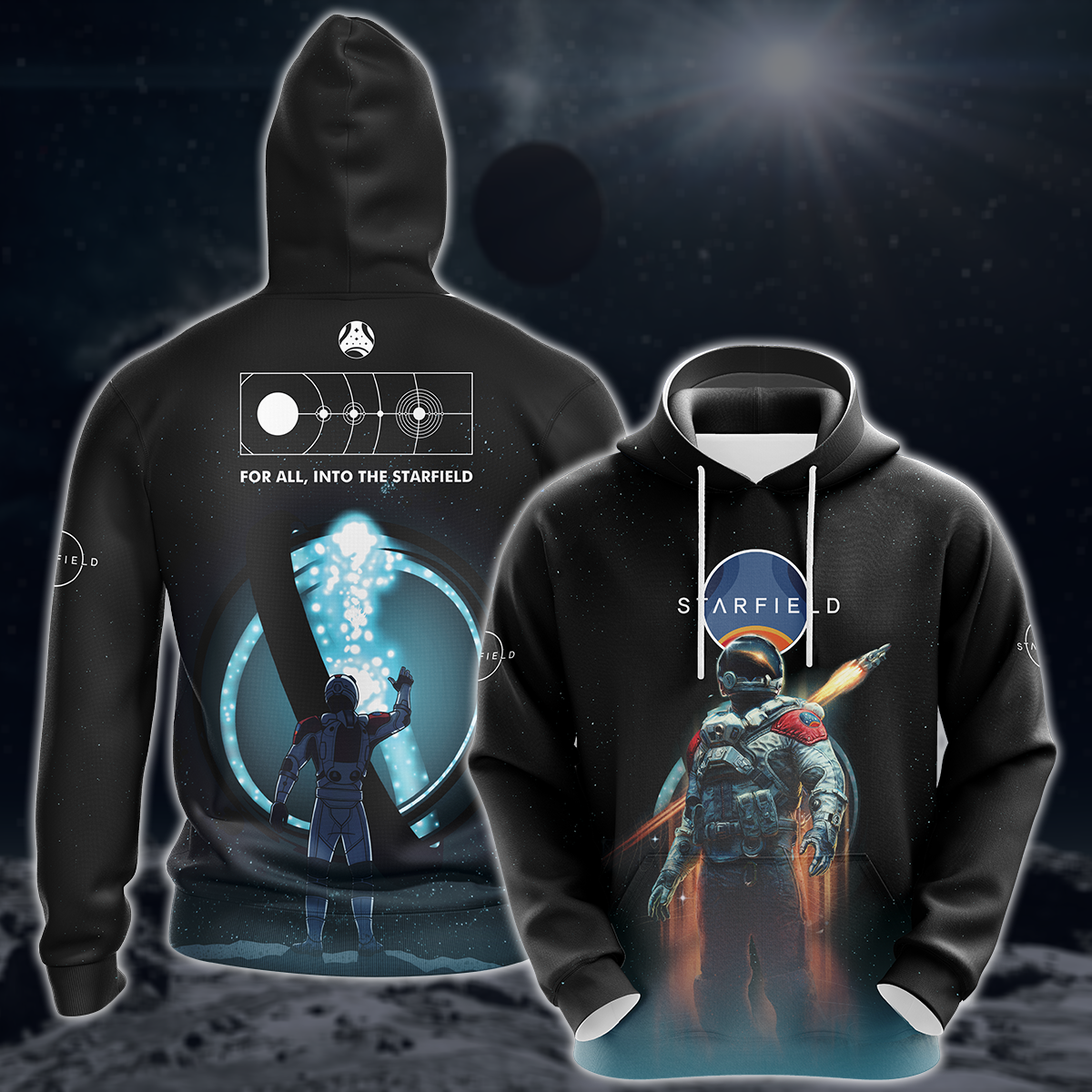 Starfield Video Game 3D All Over Printed T-shirt Tank Top Zip Hoodie Pullover Hoodie Hawaiian Shirt Beach Shorts Joggers Hoodie S