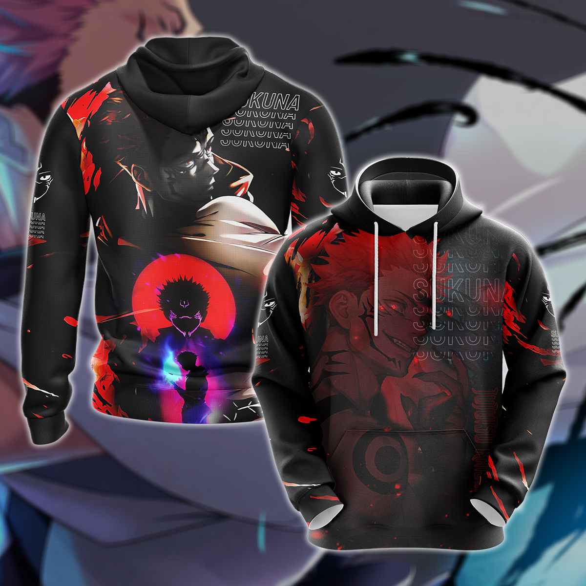 Jujutsu Kaisen 3D All Over Print T-shirt Tank Top Zip Hoodie Pullover Hoodie Hawaiian Shirt Beach Shorts Jogger Hoodie S