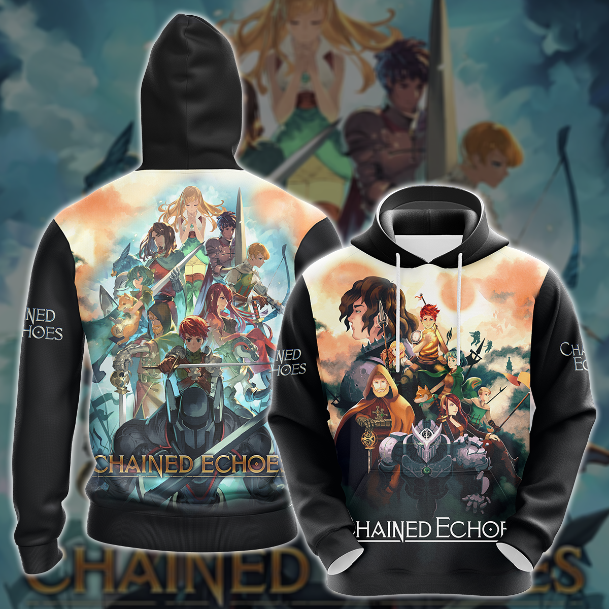 Chained Echoes Video Game 3D All Over Printed T-shirt Tank Top Zip Hoodie Pullover Hoodie Hawaiian Shirt Beach Shorts Joggers Hoodie S